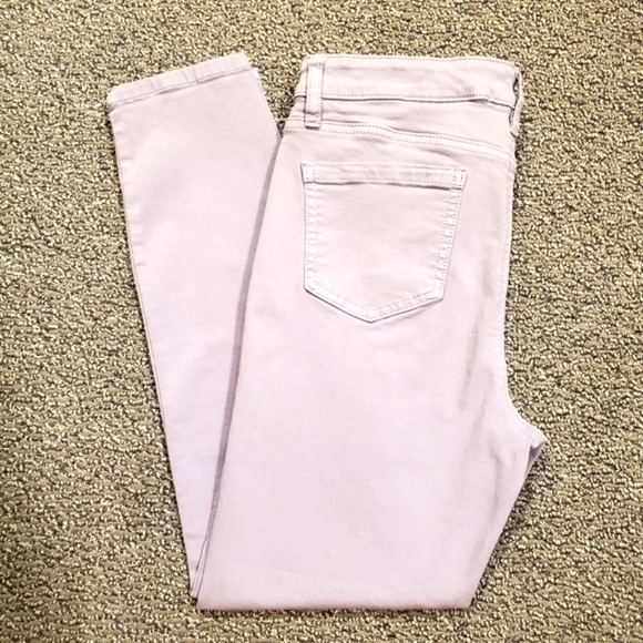 ⭐️ BUFFALO AUBREY HIGH RISE STRETCH ANKLE GRAZER PURPLE PASTEL JEANS SZ6 - Picture 3 of 8